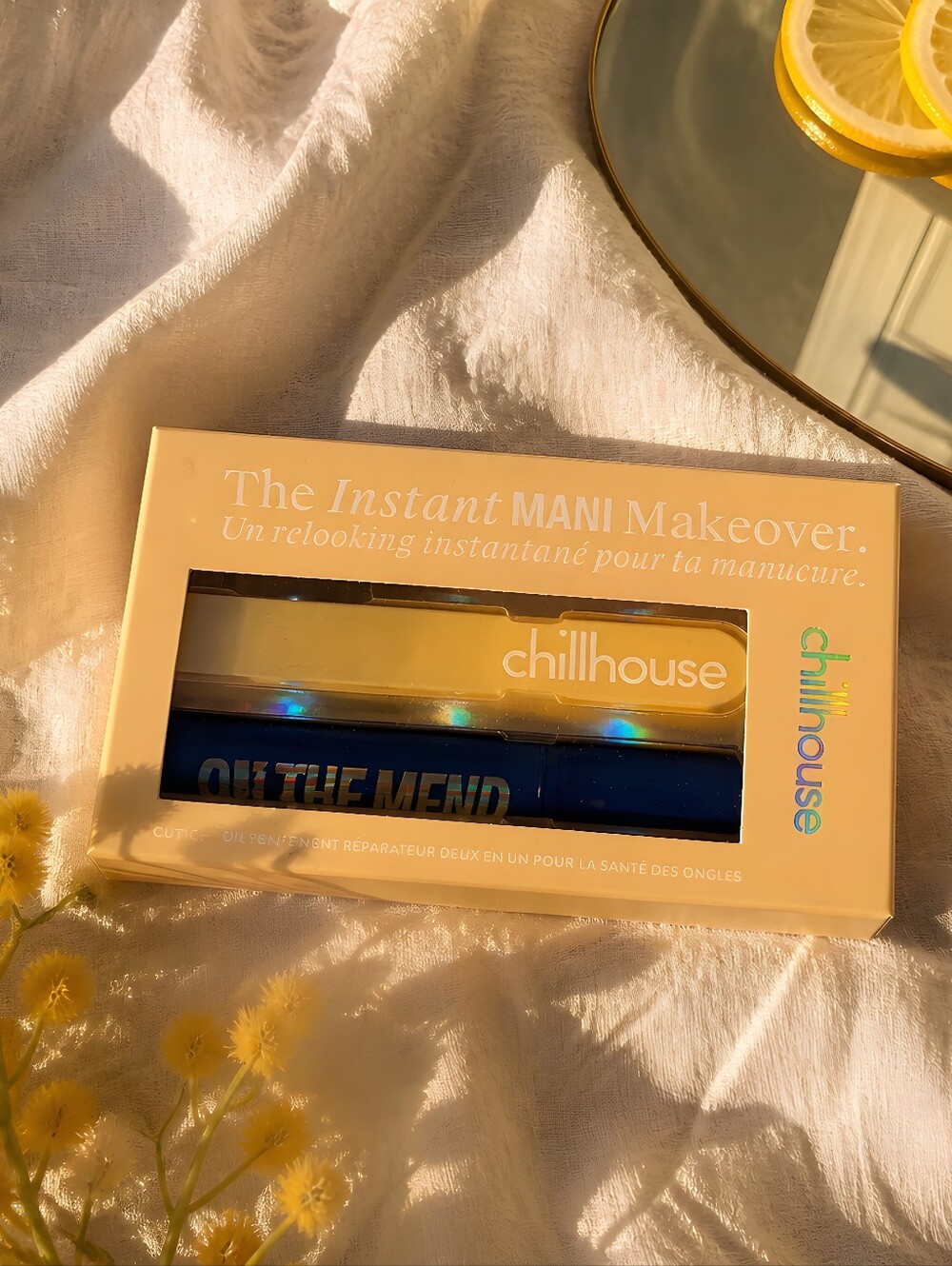 Chillhouse The Instant Mani Makeover Kit -On The Mend w/ Crystal File&Serum. New